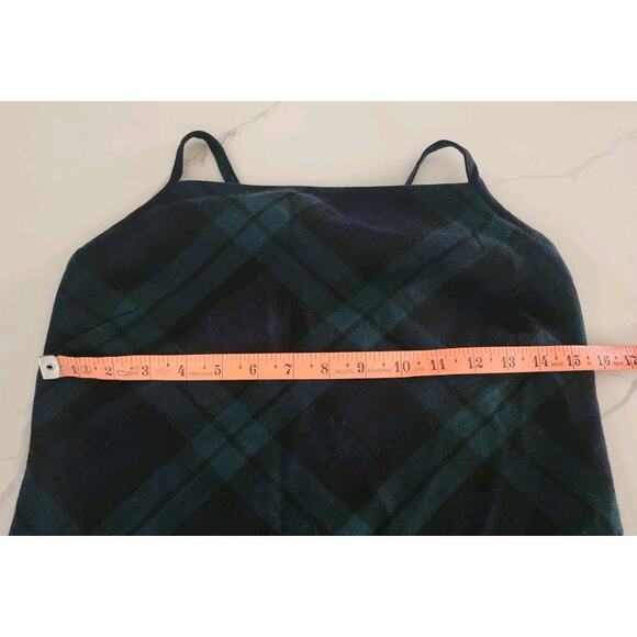 Ralph Lauren Tartan Vintage Plaid Label Women Y2K Strappy Sleeveless Wool Size 4 - Picture 6 of 7